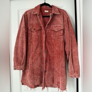 POL Women's Corduroy Jacket - Rust